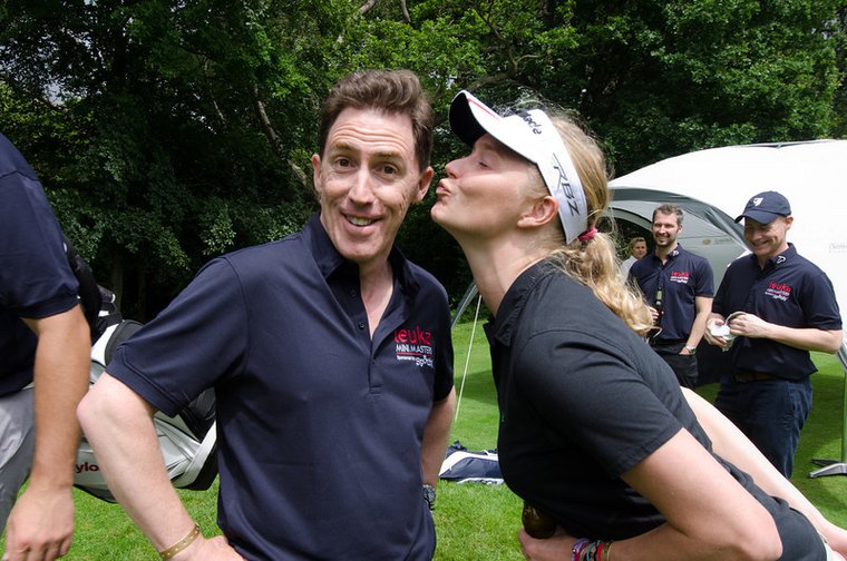 Rob Brydon at the Mini Masters - golf fundraiser for leukaemia research