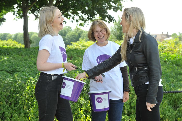 Bucket collection volunteers