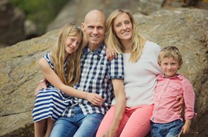 Michael Evans and family