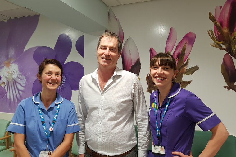 Professor David Marks and Nurses