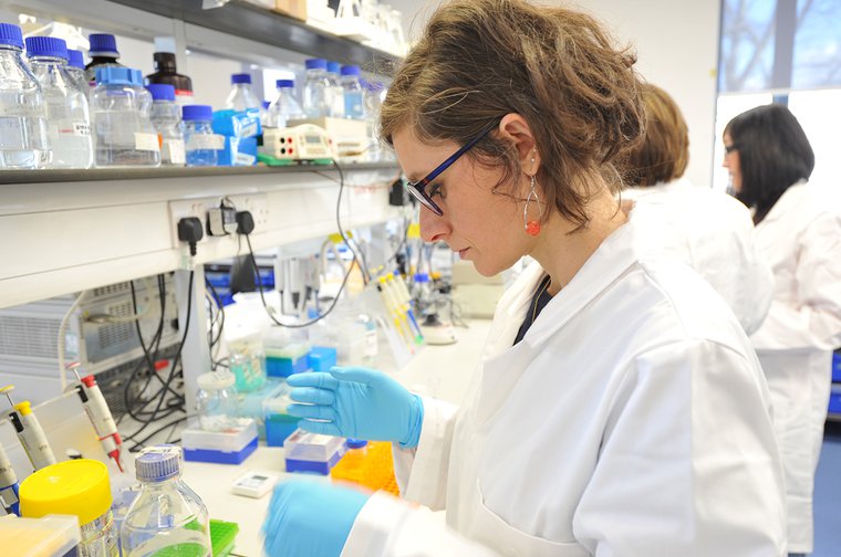 Dr Maria Teresa Esposito and her team researching treatments for childhood leukaemia